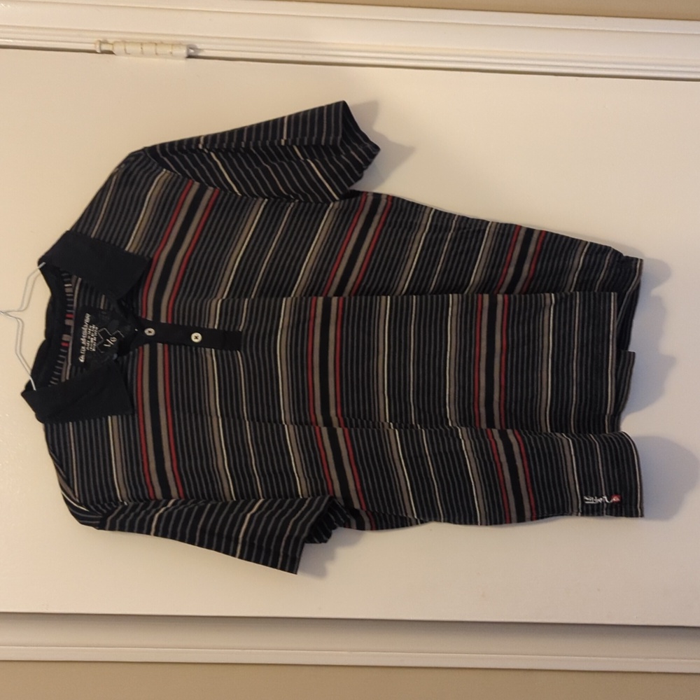 Quiksilver men's casual striped polo. Size L.